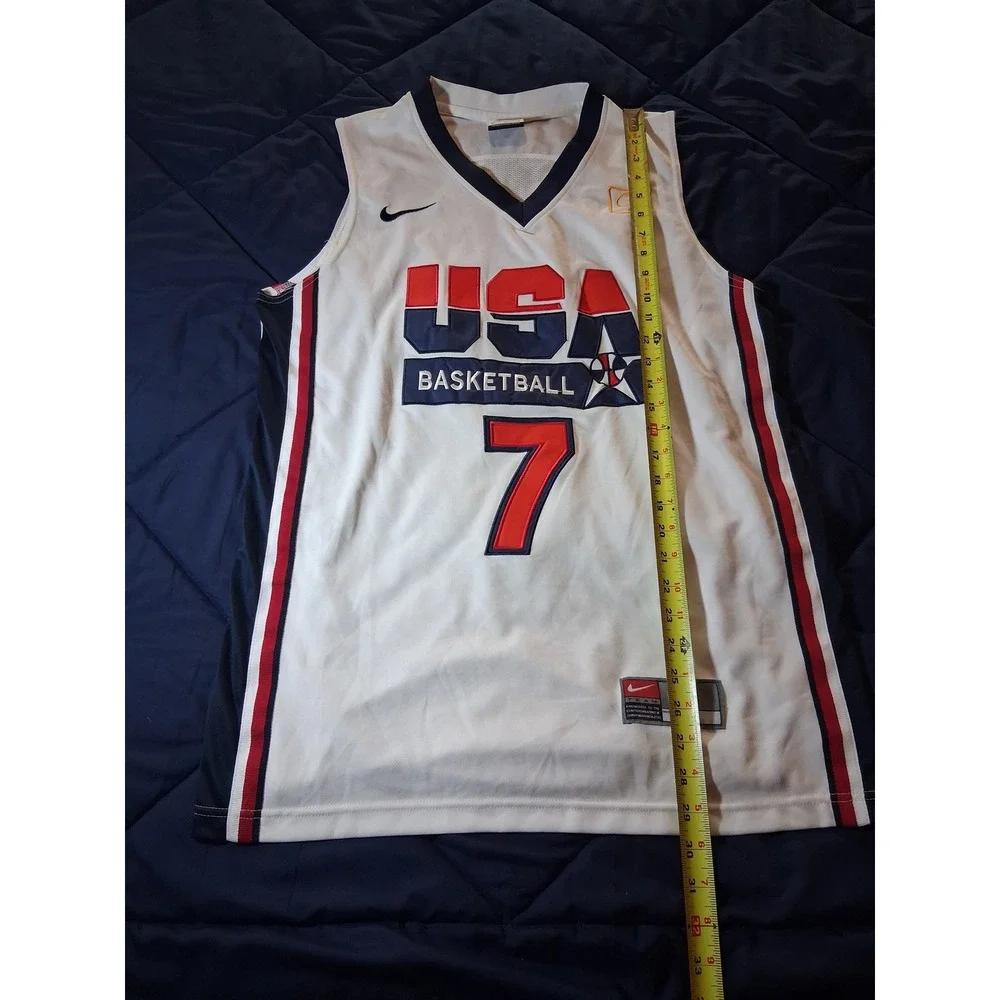 Nike USA Basketball Larry Bird 7 Jersey Mens Medium White Olympic Team USA